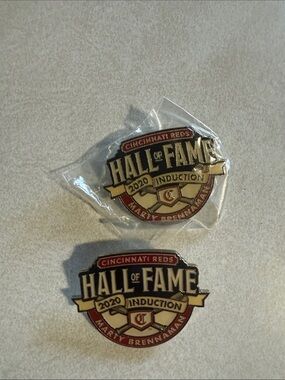 Cincinnati Reds Hall of Fame 2020 Induction Pins - Red & Gold